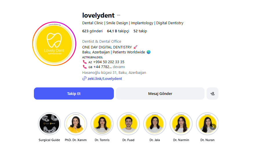 Lovely Dent Instagram sayfası